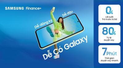 Cơ hội rinh sản phẩm Samsung về nhà không ngại giá với giải pháp Samsung Finance+ siêu hấp dẫn!