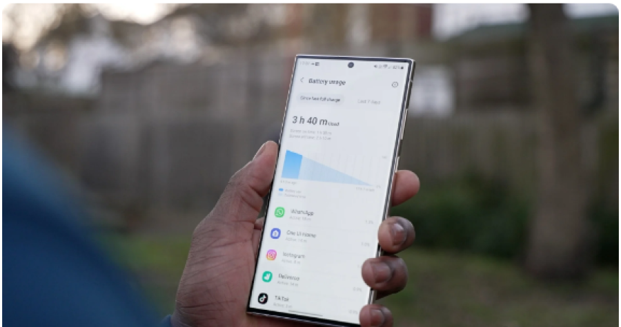 Thời lượng pin trên Galaxy S23 Ultra gây ấn tượng lớn với người dùng