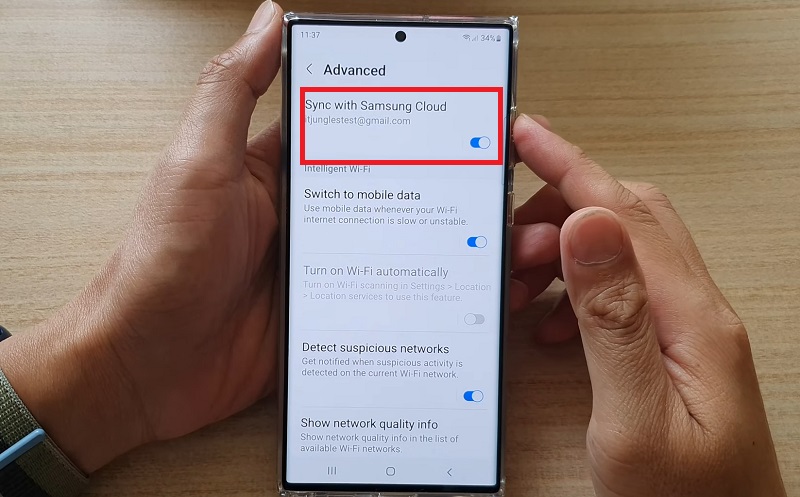 Thay đổi cài đặt đồng bộ hóa dữ liệu