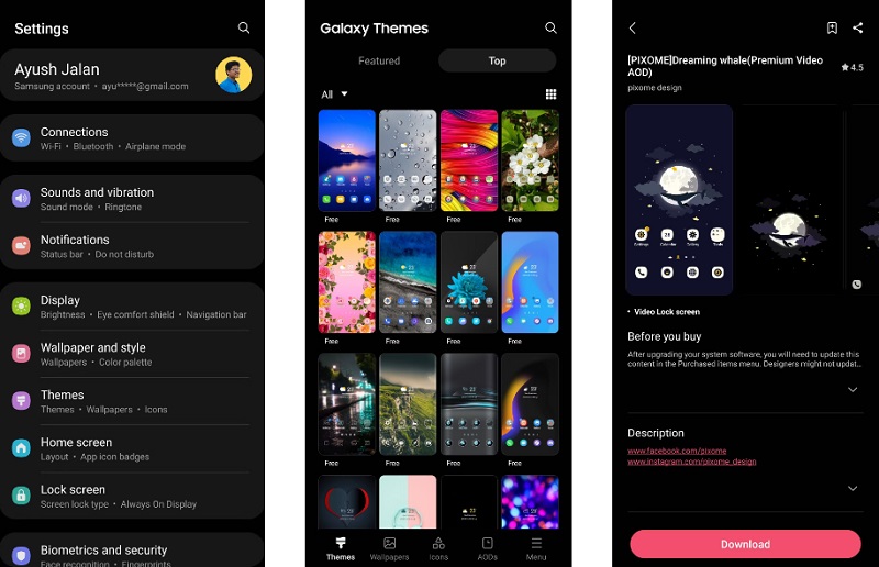 Thay đổi chủ đề điện thoại