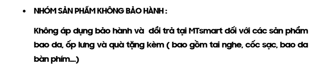 Chinh sach bao hanh