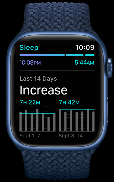 Apple Watch S7 45mm tính năng theo dõi giấc ngủ
