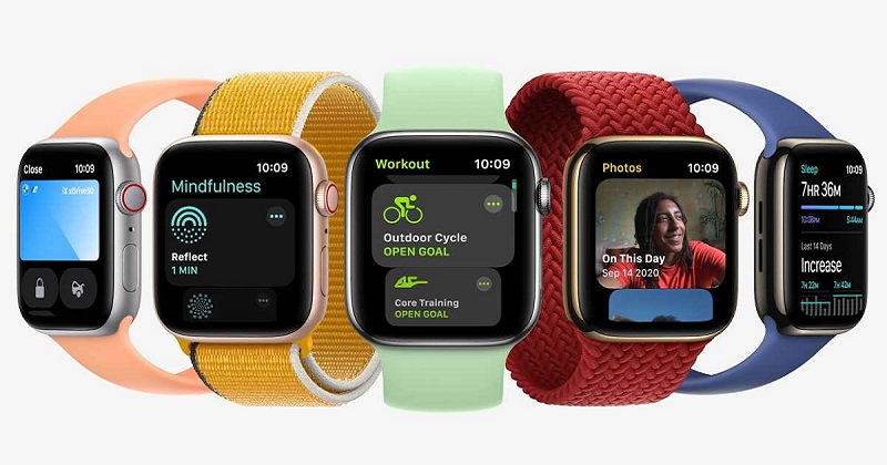 Apple Watch S7 LTE 41mm - Viền thép dây thép có các bài tập thể dục cho bạn lựa chọn