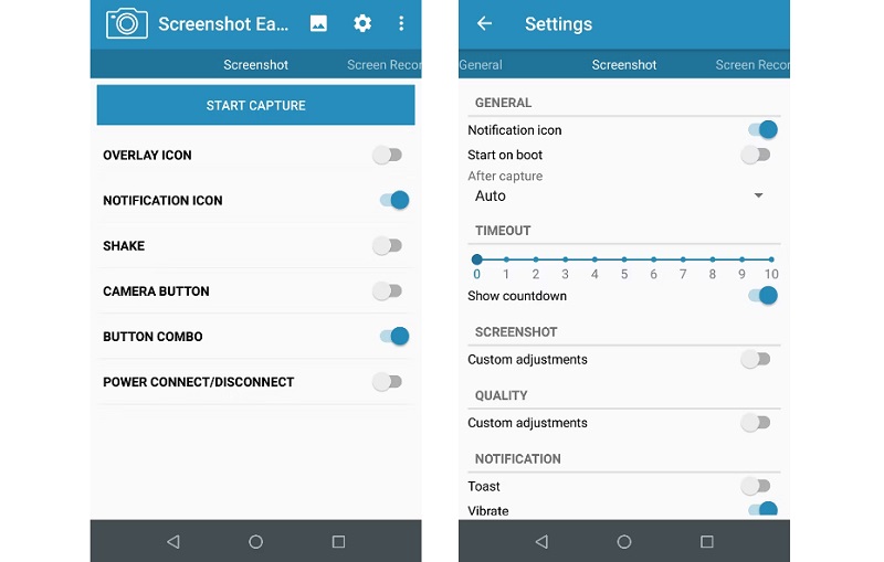 Sử dụng ứng dụng Screenshot Easy để chụp màn hình điện thoại