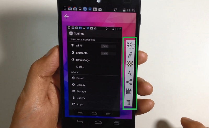 Ứng dụng Super Screenshot được trang bị nhiều công cụ chỉnh sửa sau khi chụp màn hình điện thoại 