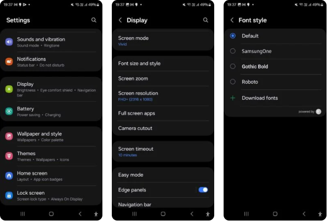 Phông chữ mới trên One UI 6 có thực sự ấn tượng?