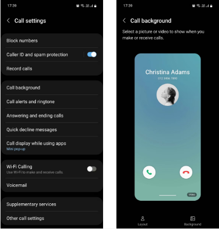 Cách thay đổi hình nền màn hình cuộc gọi đến trên điện thoại Samsung cực hữu ích