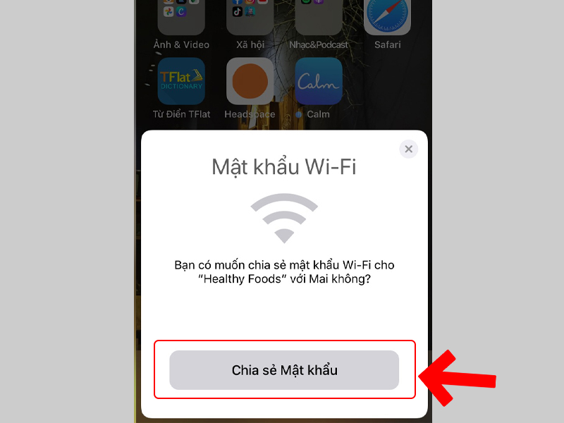 Cách chia sẻ WiFi trên iPhone