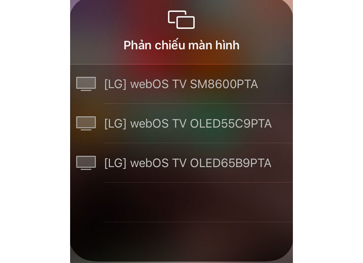 chiếu màn hình iPhone lên tivi LG đơn giản nhất
