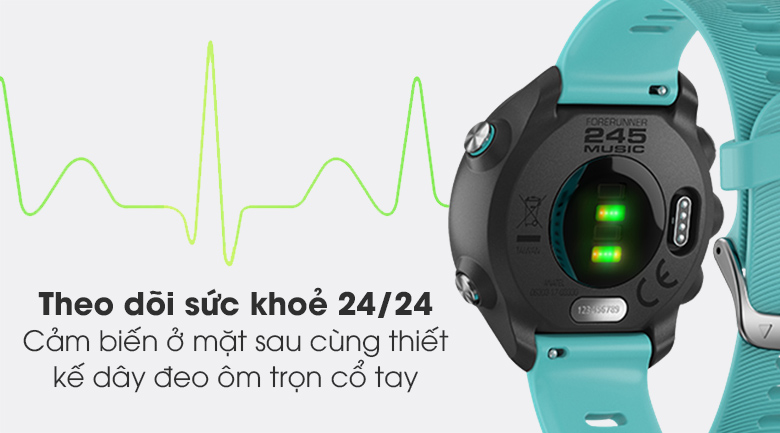 Đồng hồ thông minh Garmin Forerunner 245 theo dõi các chỉ số sức khoẻ mỗi ngày