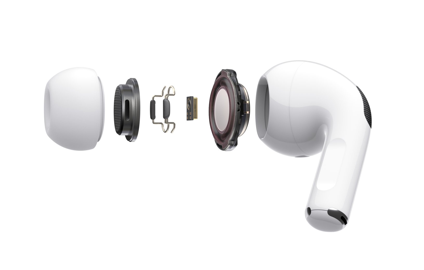 Công nghệ Adaptive EQ tùy chỉnh âm tùy theo người dùng - Tai nghe Bluetooth Airpods Pro Apple Airpods Pro công nghệ Adaptive EQ tùy chỉnh âm tùy theo người dùng