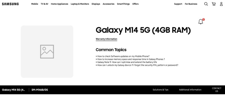 Galaxy M14 5G sắp đến Ấn Độ để cạnh tranh với người anh em của nó - Galaxy A14 5G