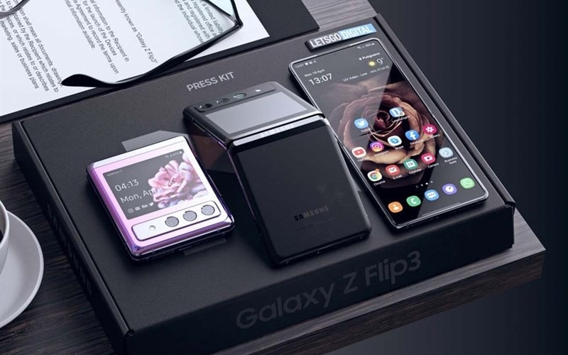 Galaxy Z Flip 3 màn hình gập ngang