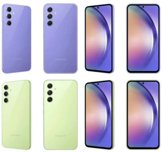 Hình ảnh kết xuất Galaxy A34 và Galaxy A54 tiếp tục bị rò rỉ dưới mọi góc độ