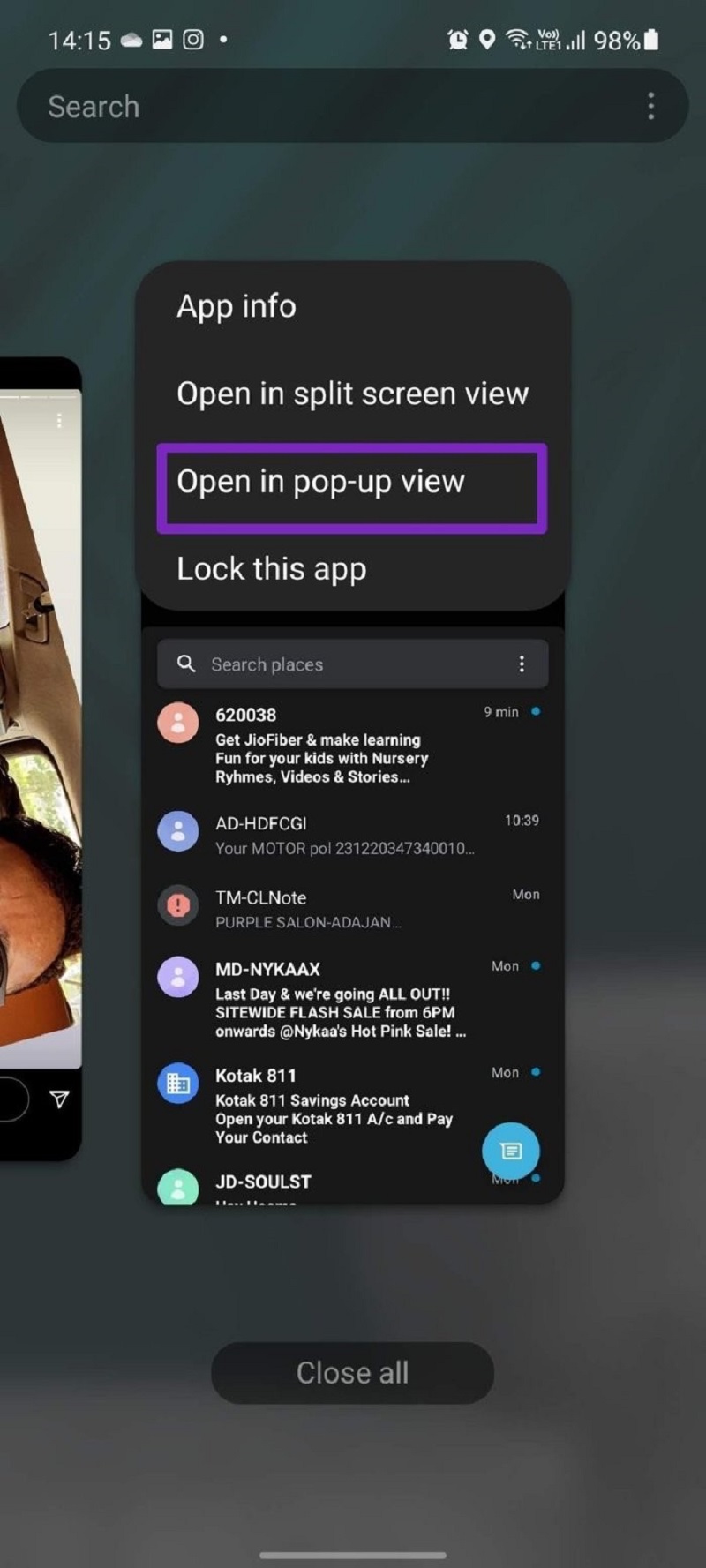 Hướng dẫn cách chia đôi màn hình Samsung 