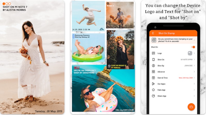 Ứng dụng Shot On Stamp