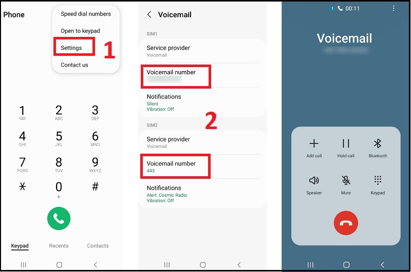 Cách thiết lập Thư thoại trên điện thoại Samsung