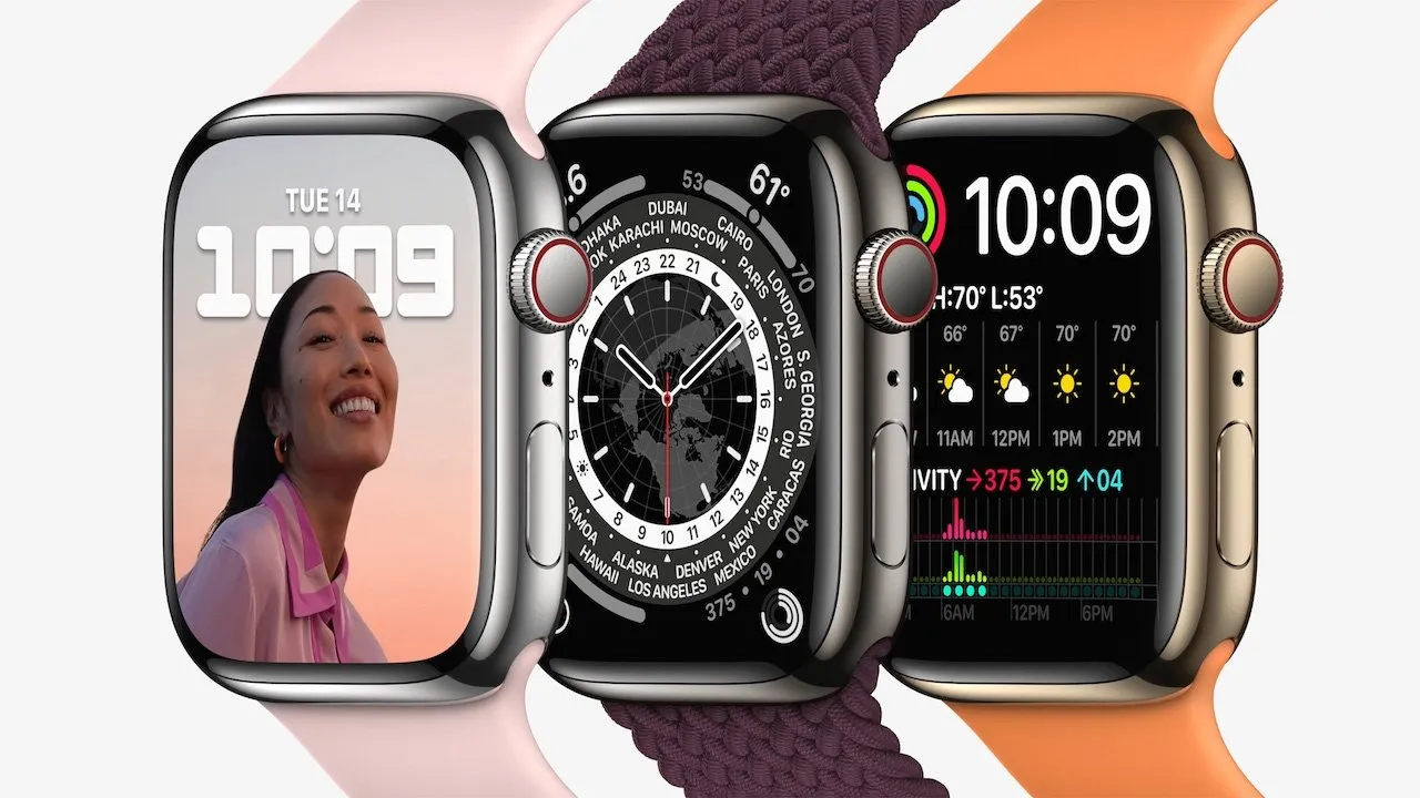 Thiết kế của Apple Watch SE và Apple Watch S7