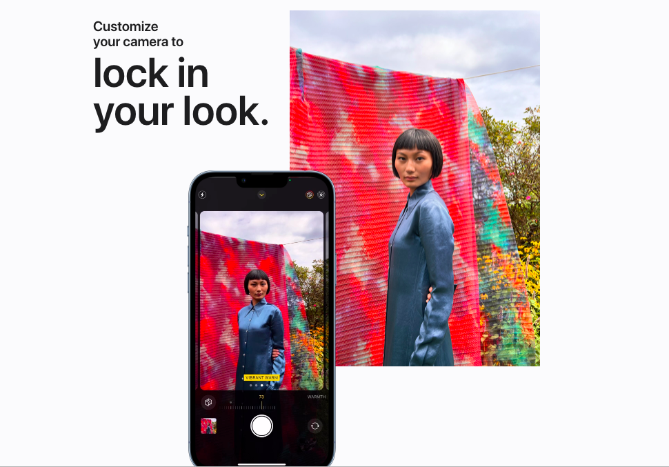 iPhone 13 Pro Max 512GB cho phép cân chỉnh màu sắc trong camera mà không cần phải chụp trước