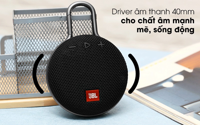 LOA JBL CLIP 3-Âm thanh trong trẻo, cải tiến hơn nhiều