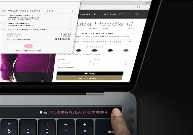 MacBook Pro 13″ M1 2020 bảo mật và thanh toán bằng vân tay