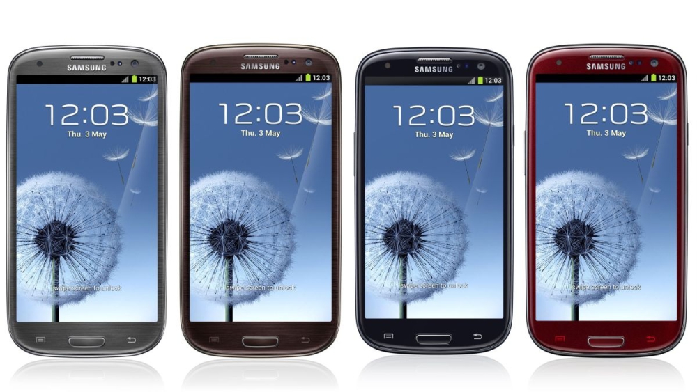 Amber Brown and Garnet Red Galaxy S3