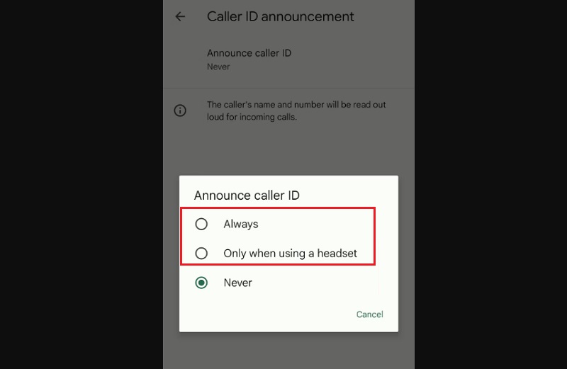 Cách tắt thông báo cuộc gọi trên điện thoại Android
