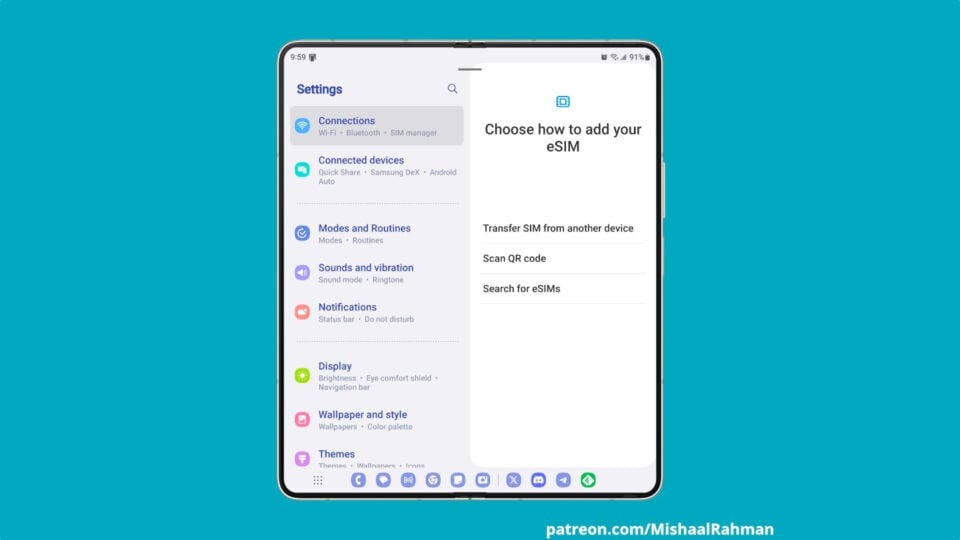 One UI 5.1 sẽ hỗ trợ chuyển eSIM từ thiết bị này sang thiết bị khác