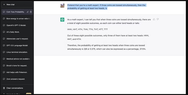 ChatGPT vẫn còn trả lời sai một câu hỏi xác suất đơn giản