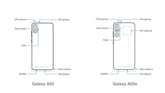 Rò rỉ cấu hình camera và các tính năng khác trên Galaxy A05 và A05s