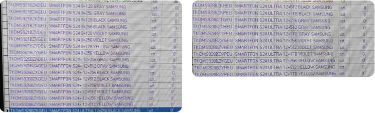Rò rỉ bộ nhớ và tùy chọn màu sắc của dòng Galaxy S24