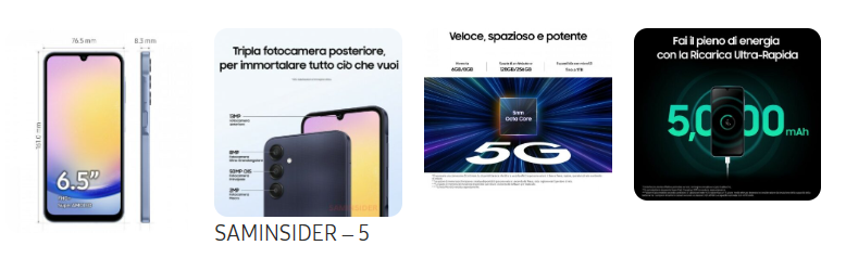 Rò rỉ hình ảnh quảng cáo của Galaxy A25, xác nhận thông số kỹ thuật và thiết kế của điện thoại