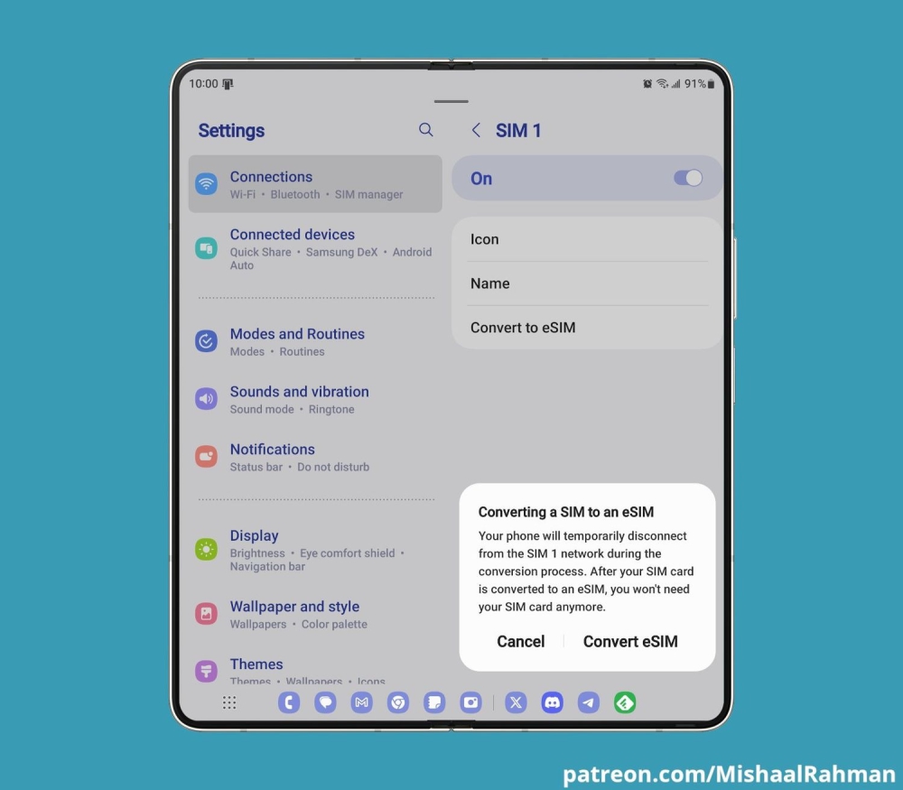 Samsung đánh bại Google về khả năng chuyển đổi SIM vật lý sang eSIM