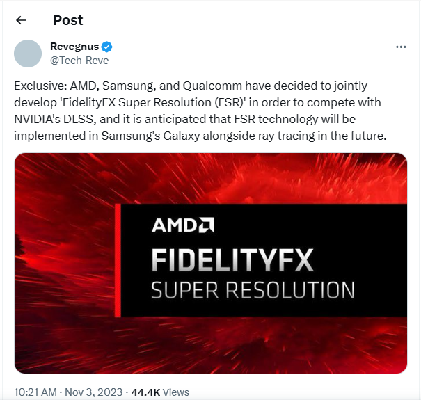 Samsung đang hợp tác với AMD và Qualcomm để đưa công nghệ FSR lên dòng Galaxy S24