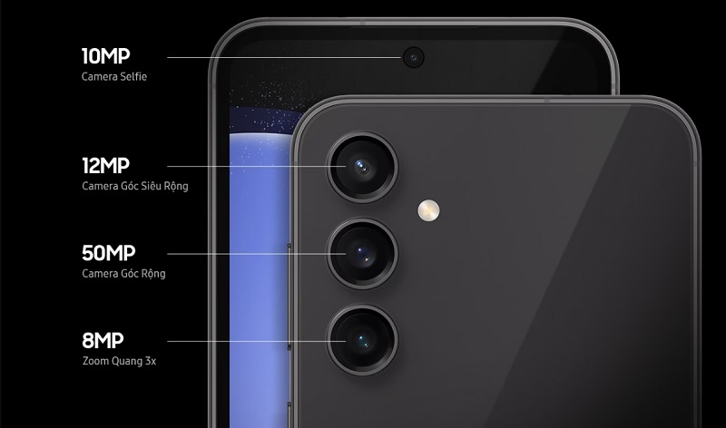 Samsung Galaxy S23 FE 8GB 128GB-Chụp đêm siêu nét với hệ thống cụm 3 camea chất lượng cao
