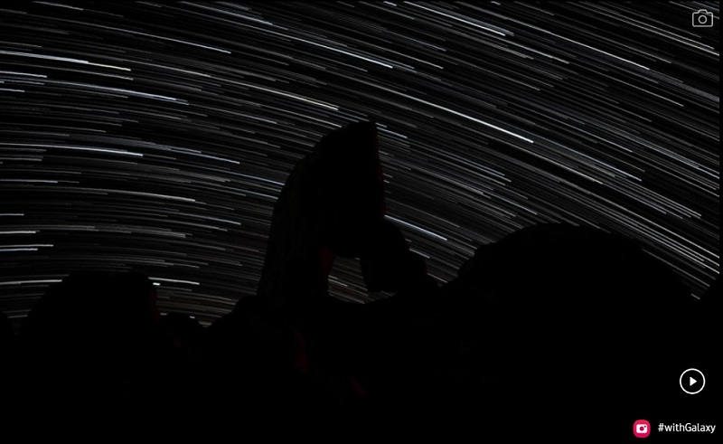 Samsung Galaxy S23 Ultra 1TB - Chế độ Astro Hyperlapse giúp quay cảnh bầu trời về đêm 