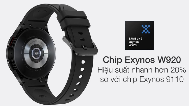 Samsung Galaxy Watch4 Classic 46mm GPS-Hiệu năng tốt hơn 20% cùng chip Exynos W920