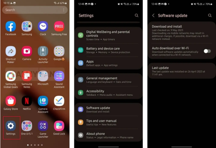 Samsung tung bản cập nhật khắc phục lỗi màn hình khóa trên One UI 5.1