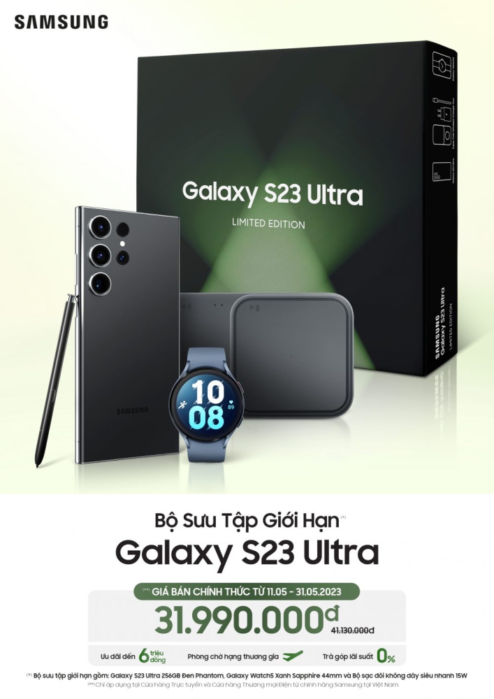 Samsung phát hành gói Galaxy S23 Ultra Limited Edition với giá cực ưu đãi