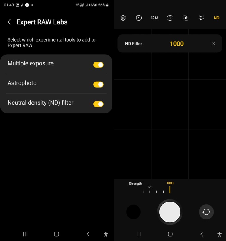 Bản cập nhật Samsung Expert RAW bổ sung tính năng lọc mật độ trung tính