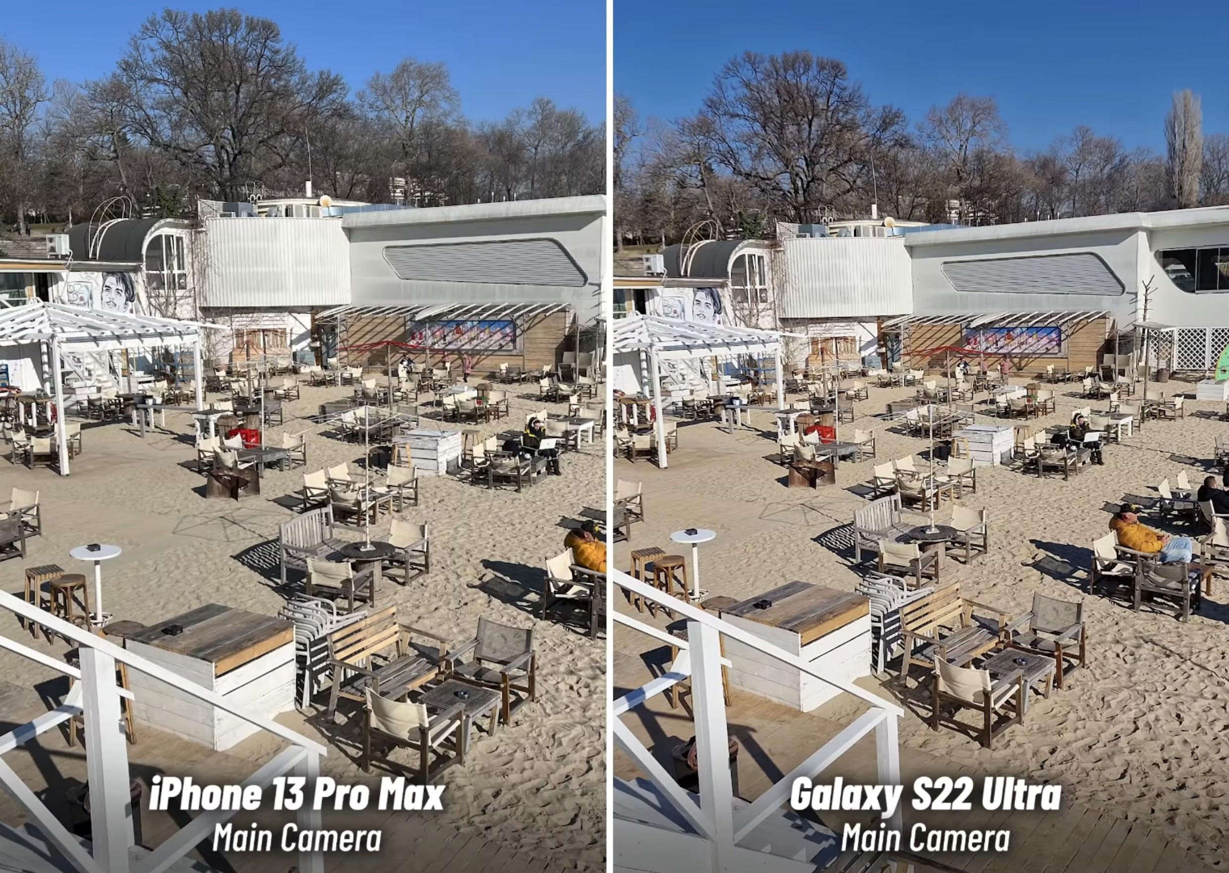 so sánh camera chính iPhone 13 Pro Max và Galaxy S22 Ultra