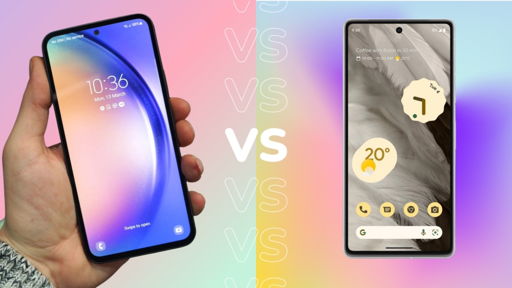 So sánh Samsung Galaxy A54 5G vs Google Pixel 7a