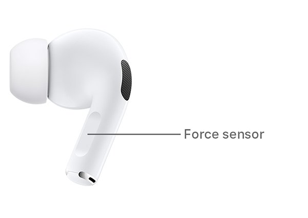Cảm ứng lực dễ dàng thao tác, hiện đại - Tai nghe Bluetooth Airpods Pro Apple Tai lẻ AirPods Pro chính hãng VN/A cảm biến lực bấm nhạy và nhận lệnh gọi Siri nhanh chóng
