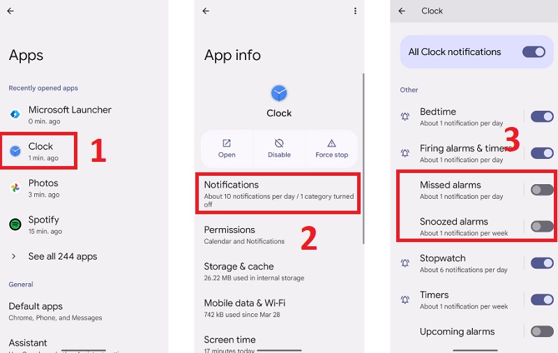 Hẹn giờ cài đặt chuông sau khi điện thoại sạc xong rồi chuyển sang chế độ im lặng hoặc rung để không làm phiền