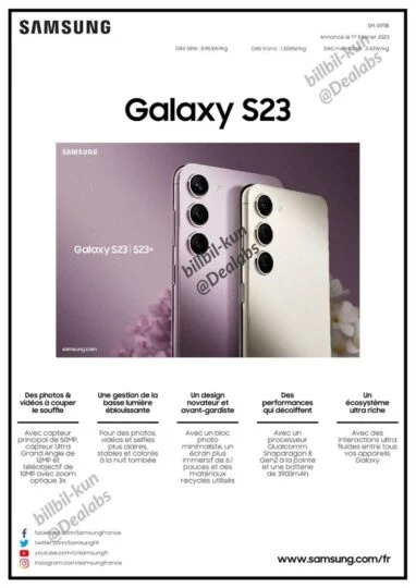 Rò rỉ thông số kỹ thuật chính thức của Galaxy S23 Ultra: Thực sự gây ấn tượng
