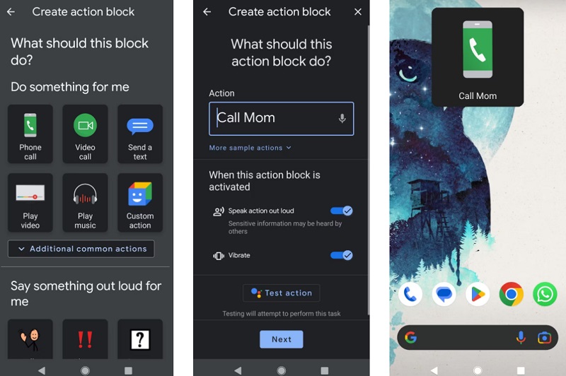 Ứng dụng Action Blocks
