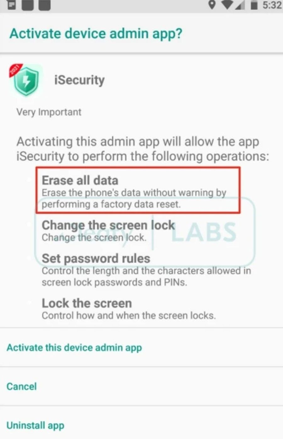 Xuất hiện một phần mềm độc hại xoá sạch dữ liệu điện thoại Android