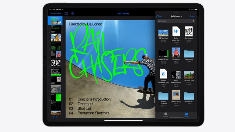 iPad Pro 11 2020 mở nhiều ứng dụng trên cùng một cửa sổ làm việc
