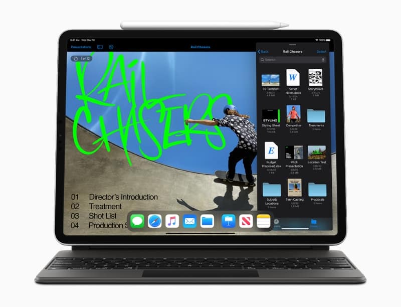 iPad Pro 11 2020 có iPadOS hỗ trợ thao tác trên nhiều ứng dụng