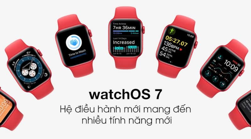 Apple Watch S6 LTE 40mm chạy trên nền watchOS 7.0